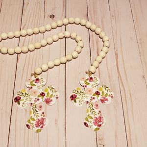 Garland Floral Metal Crosses